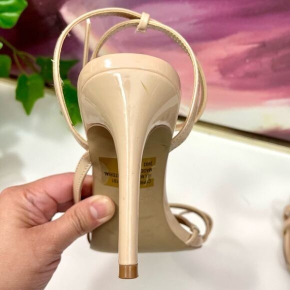 Steve Madden Strappy Sandal Stiletto Sandals in Beige Size 9.5 - Picture 8 of 10
